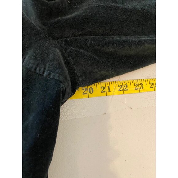 BNCI Black Velvet Lace-Up Jacket W/ Asymmetrical Zipper & Pockets Womens S - Picture 15 of 16